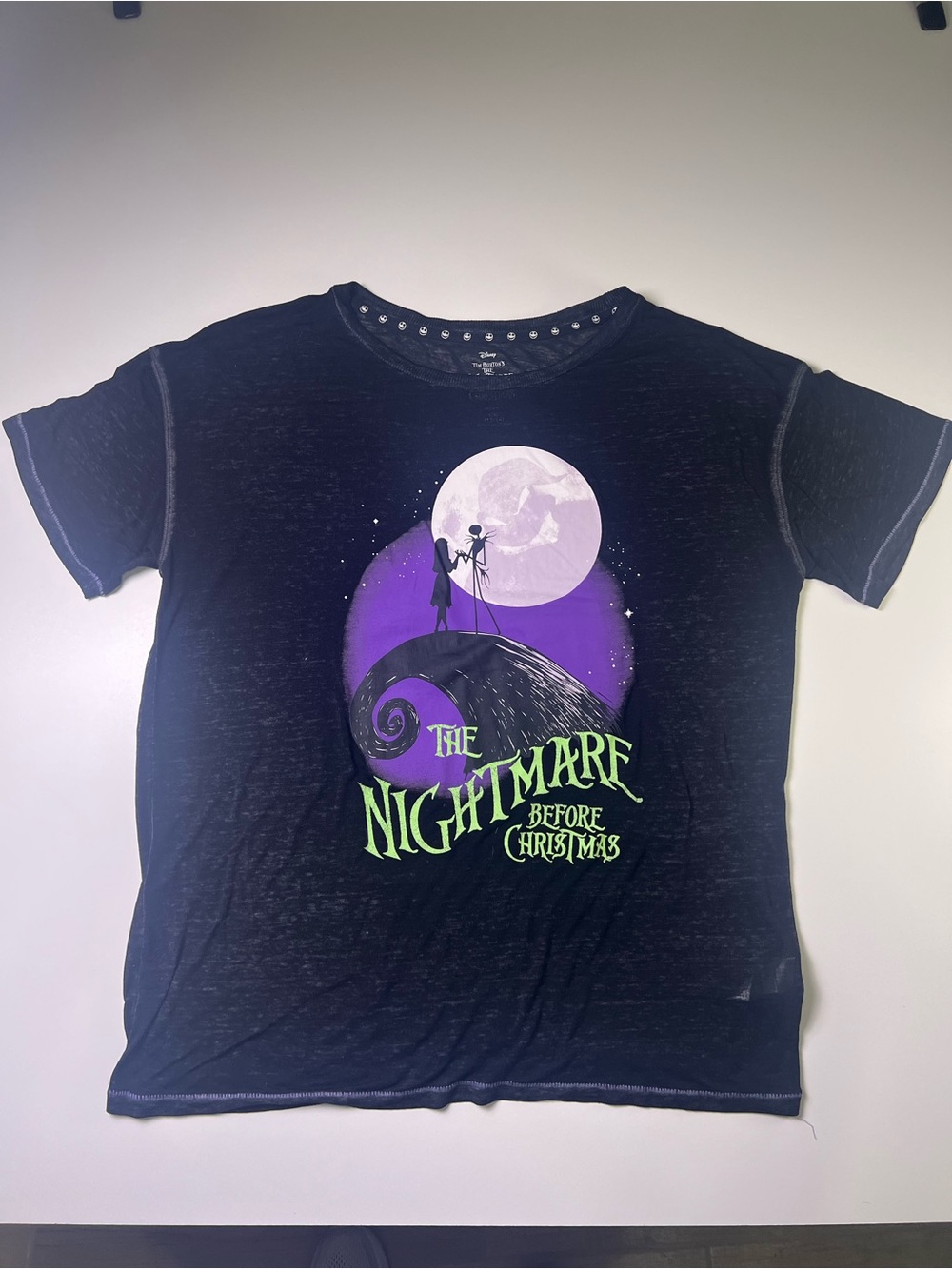 Officially Licensed Disney The Nightmare Before Christmas Graphic Tee/Sleep Top